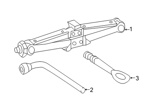 2023 Mercedes-Benz E450 Jack & Components