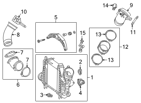 Intercooler Hose Diagram for 206-501-02-01