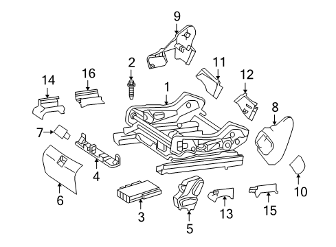 2006 Mercedes-Benz CLS55 AMG Tracks & Components Diagram