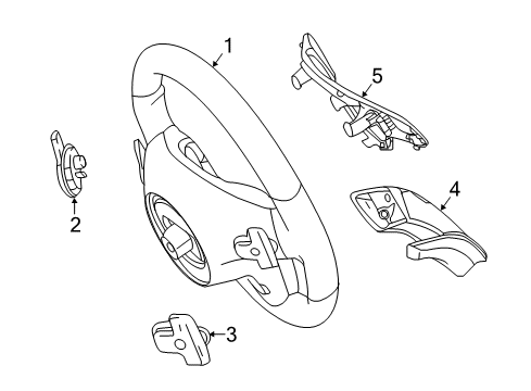 2017 Mercedes-Benz GLA250 Steering Column & Wheel, Steering Gear & Linkage Diagram 5