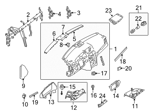 Outer Molding Diagram for 207-680-15-71