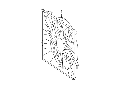 2012 Mercedes-Benz R350 Cooling Fan Diagram 1