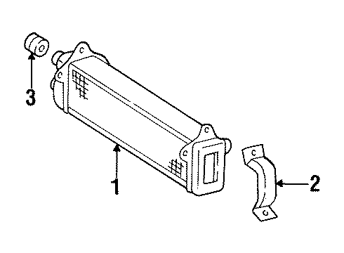 1990 Mercedes-Benz 500SL Oil Cooler Diagram