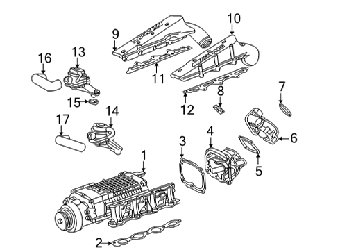 2009 Mercedes-Benz G55 AMG Throttle Body Diagram