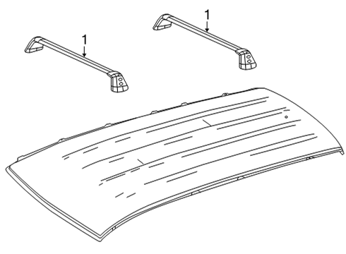 2021 Mercedes-Benz GLC300 Luggage Carrier Diagram 2