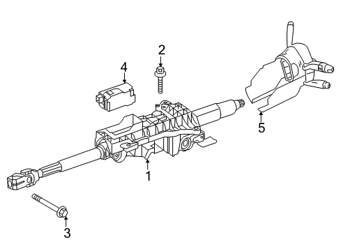 2015 Mercedes-Benz CLA250 Steering Column & Wheel, Steering Gear & Linkage Diagram 2