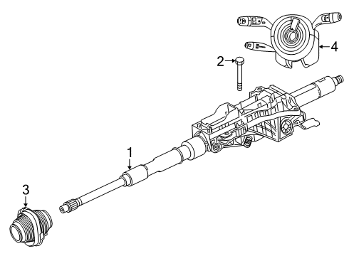 2020 Mercedes-Benz C300 Steering Column & Wheel, Steering Gear & Linkage