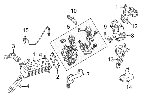 2013 Mercedes-Benz GLK250 EGR System, Emission Diagram