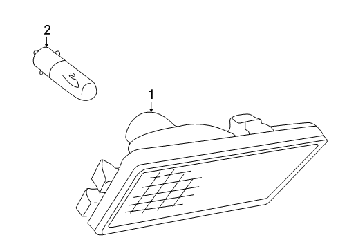 2004 Mercedes-Benz CL55 AMG Signal Lamps Diagram