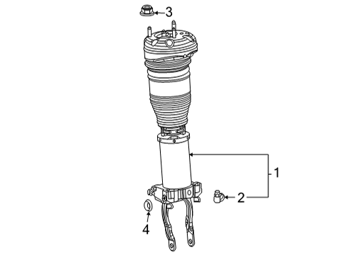 2020 Mercedes-Benz GLE350 Struts & Components - Front