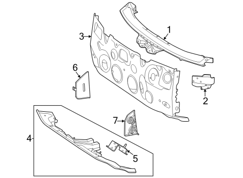 2023 Mercedes-Benz EQE 350+ Cowl Diagram 4