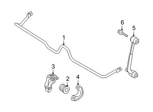 2004 Mercedes-Benz CLK55 AMG Rear Suspension, Control Arm Diagram 3