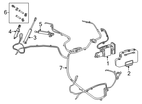 2019 Mercedes-Benz S560 Motor & Components Diagram