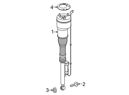 2015 Mercedes-Benz S550 Shocks & Components - Front Diagram 6