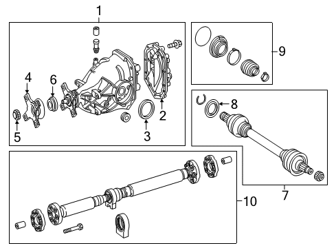 2018 Mercedes-Benz S560 Axle & Differential - Rear Diagram