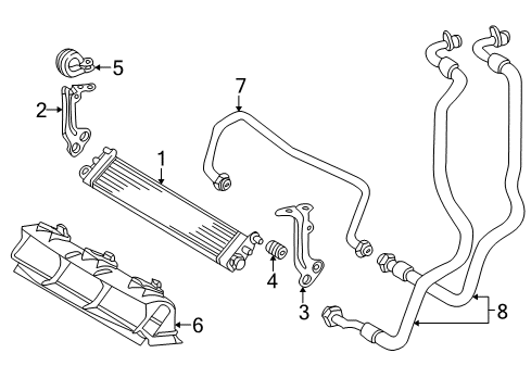 2003 Mercedes-Benz SL55 AMG Oil Cooler