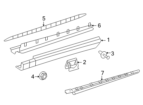 2006 Mercedes-Benz ML500 Running Board Diagram