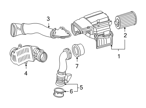 Air Cleaner Assembly Diagram for 271-090-09-01