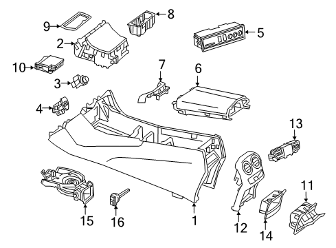 Ashtray Diagram for 205-820-00-09-8R73