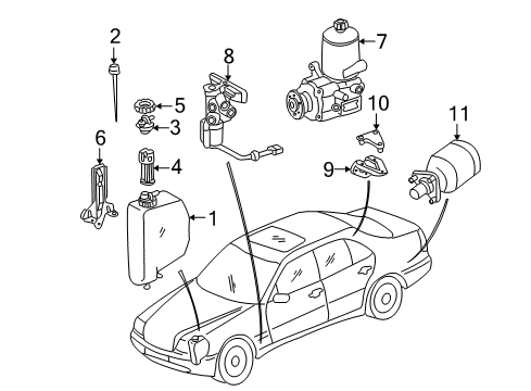 1995 Mercedes-Benz C220 Ride Control Diagram 2