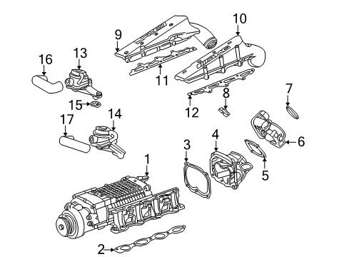 2005 Mercedes-Benz CL55 AMG Supercharger Diagram