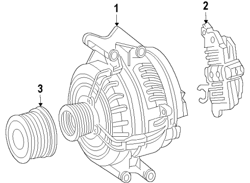 2012 Mercedes-Benz ML63 AMG Alternator Diagram 1