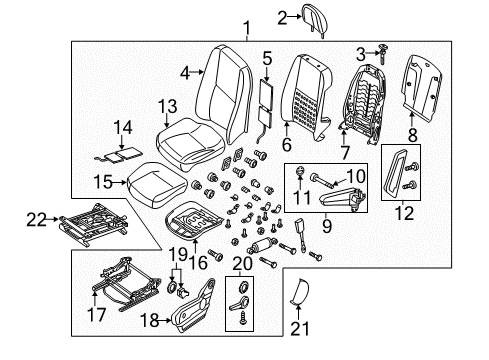 2017 Mercedes-Benz Sprinter 2500 Passenger Seat Components