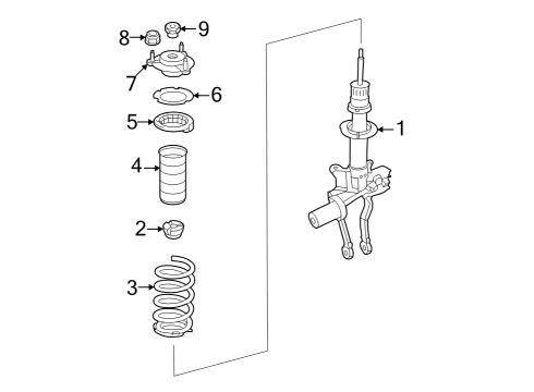 2022 Mercedes-Benz SL55 AMG Struts & Components  Diagram 2