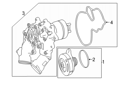 2017 Mercedes-Benz G550 Water Pump Diagram