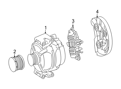 2014 Mercedes-Benz SLK350 Alternator