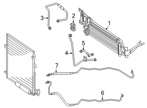 2015 Mercedes-Benz GLK250 Trans Oil Cooler Diagram