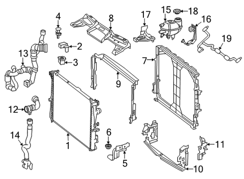 2021 Mercedes-Benz E63 AMG S Radiator & Components