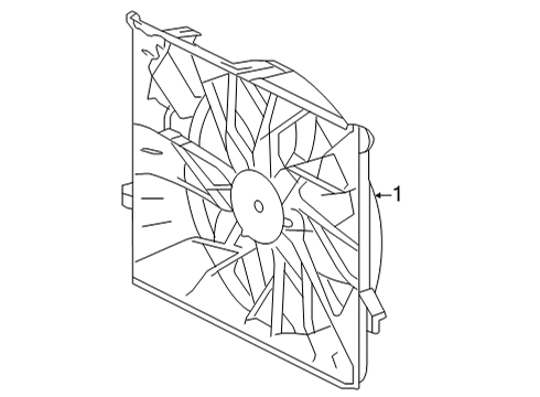 2020 Mercedes-Benz GLC43 AMG Cooling System, Radiator, Water Pump, Cooling Fan Diagram 3