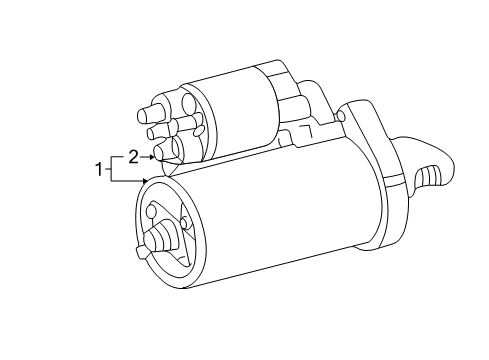 2001 Mercedes-Benz ML55 AMG Starter, Electrical Diagram