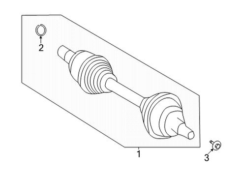 2022 Mercedes-Benz EQS AMG Drive Axles - Front Diagram