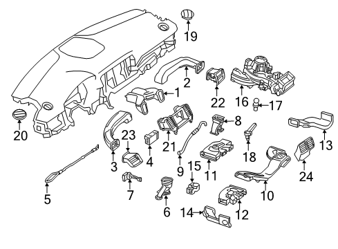 2018 Mercedes-Benz GLE550e Ducts Diagram 2