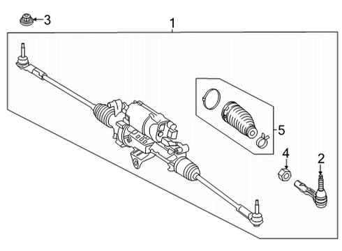 2023 Mercedes-Benz EQS 580 Steering Gear & Linkage Diagram 2