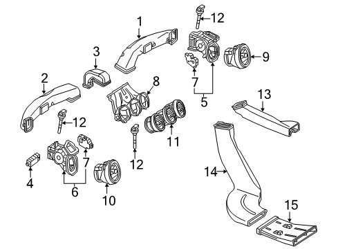 2018 Mercedes-Benz C350e Ducts Diagram