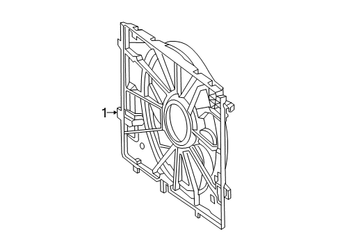 2018 Mercedes-Benz C350e Cooling Fan