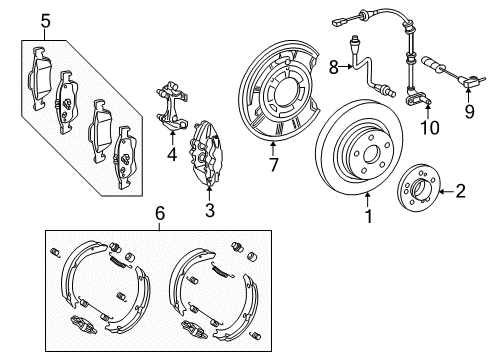 2010 Mercedes-Benz E550 Anti-Lock Brakes Diagram 5