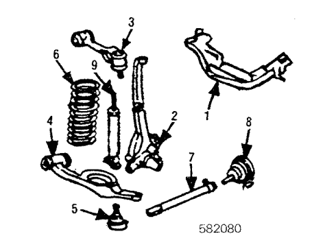 1985 Mercedes-Benz 300TD Front Suspension