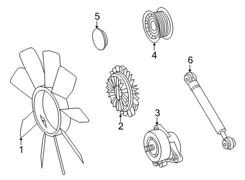 2000 Mercedes-Benz C280 Belts & Pulleys, Maintenance Diagram