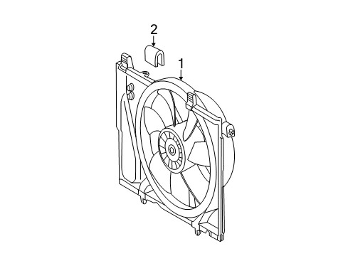 2011 Mercedes-Benz SL550 Cooling System, Radiator, Water Pump, Cooling Fan Diagram 1