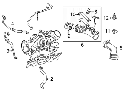 Water Feed Tube Diagram for 254-203-65-00