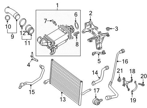 2018 Mercedes-Benz SLC300 Intercooler, Cooling Diagram