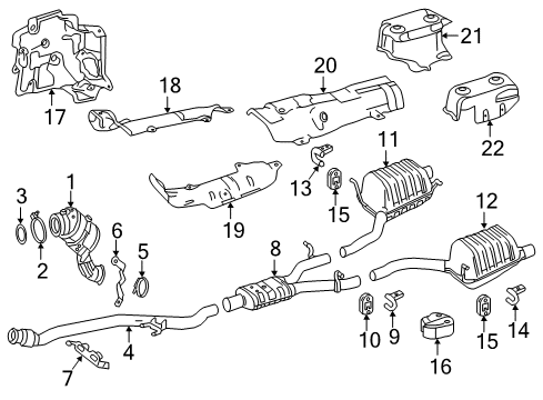 2017 Mercedes-Benz SLC300 Exhaust Components