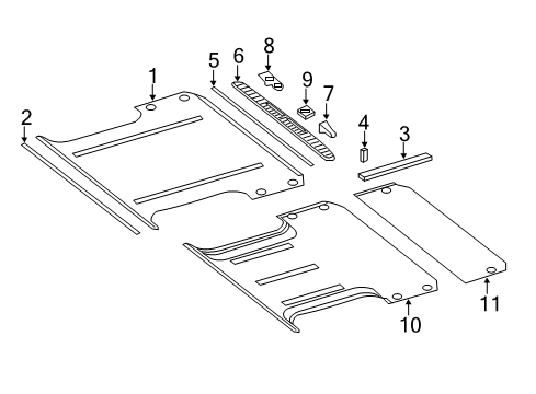 2011 Mercedes-Benz Sprinter 2500 Interior Trim - Rear Body Diagram