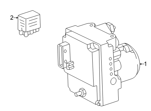 1999 Mercedes-Benz E430 Anti-Lock Brakes Diagram 1