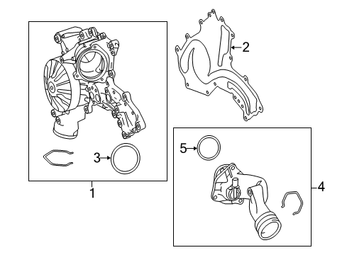 2017 Mercedes-Benz S550 Water Pump Diagram 2