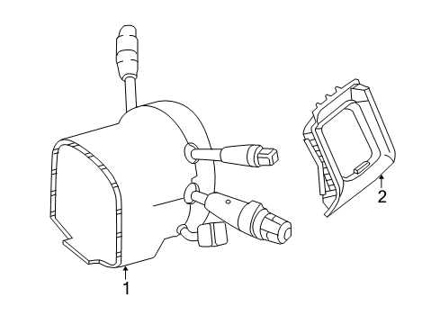 2012 Mercedes-Benz C63 AMG Upper Steering Column Diagram